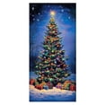 thumbnail image 1 of Christmas Party Decorations Snowman Door Cover Decorative Tapestry Holiday Event Curtain for Festive Home, 1 of 6
