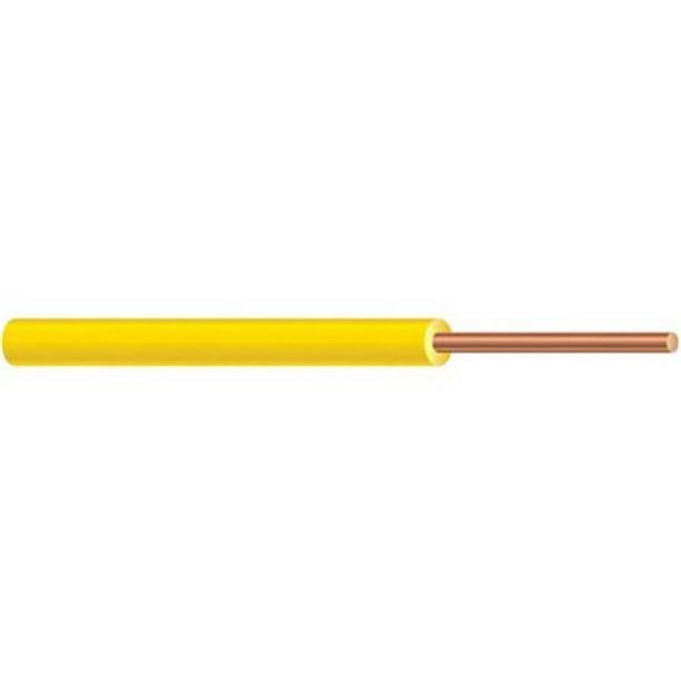 Southwire 48548202 14 Awg Solid Tracer Wire, Yellow 500 ft.