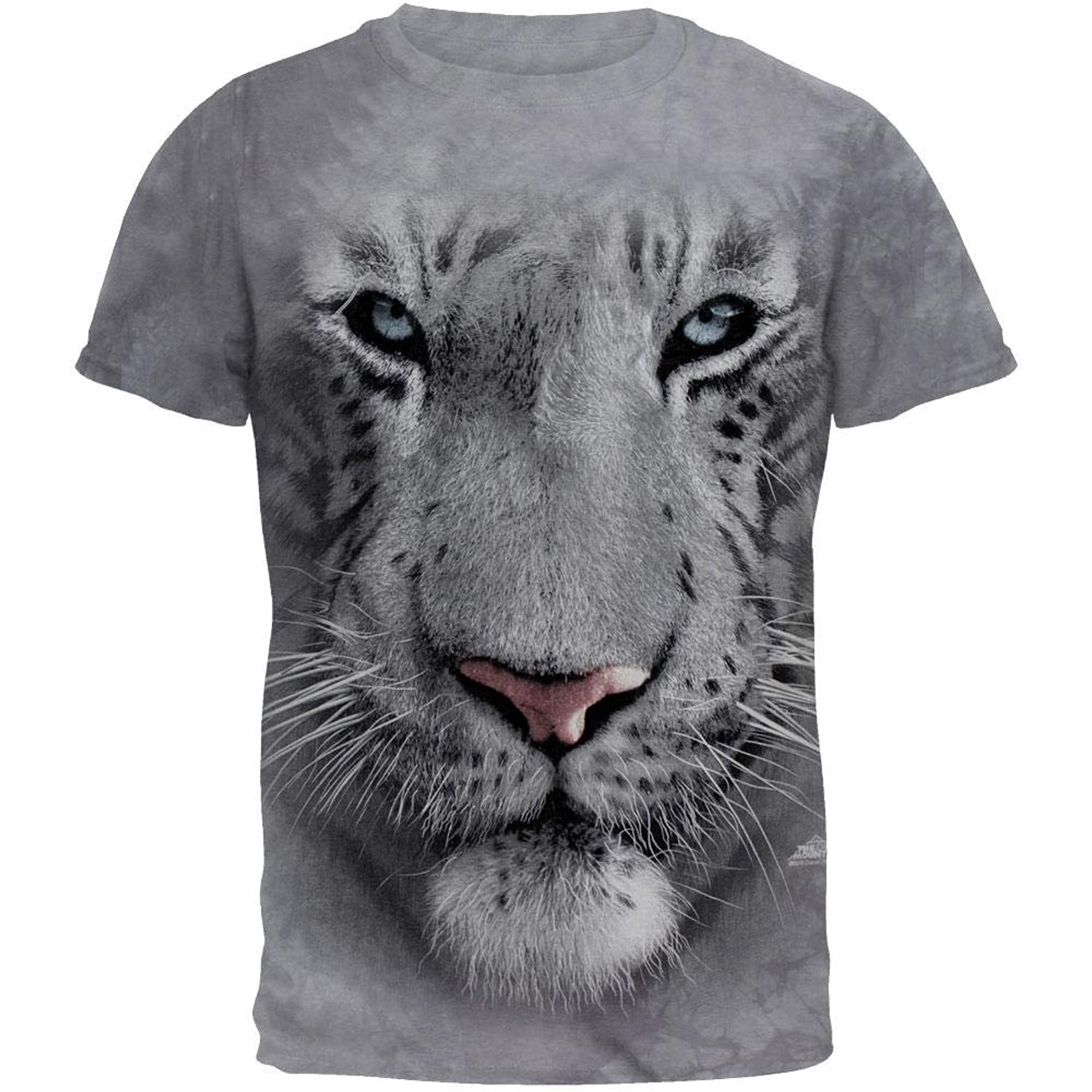 The Mountain White Tiger Face Adult T-Shirt, Grey, Large | Walmart Canada The Mountain White Tiger Face Adult T-Shirt, Grey, Large | Walmart Canada
