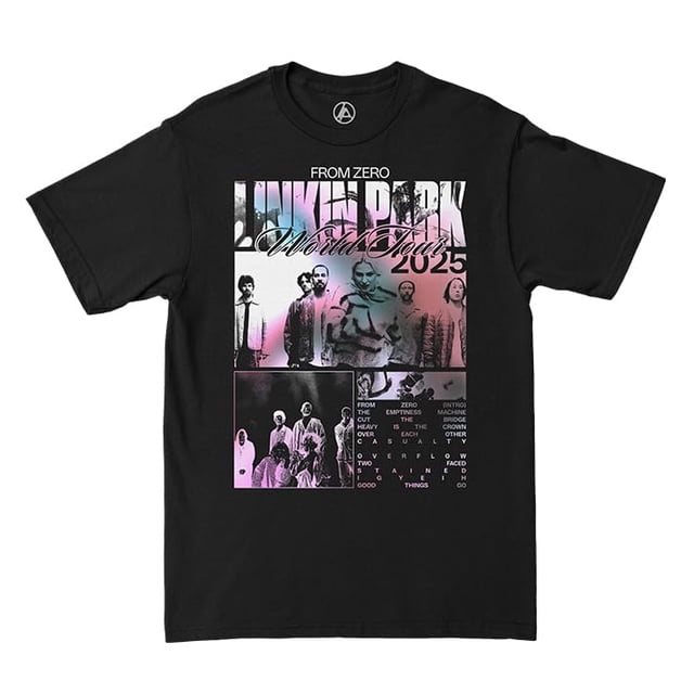 Collage oficial de Merch Box de camiseta Linkin Park From Zero