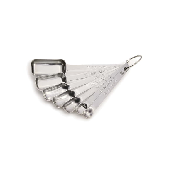 King Arthur Baking Company Spice Measuring Spoons, 18/8 Stainless Steel, 7-Piece Set