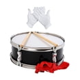 thumbnail image 3 of Caja de batería con guantes y correa, instrumento de percusión profesional de 13" con baquetas para niños, adultos y estudiantes. Negro, 3 of 8