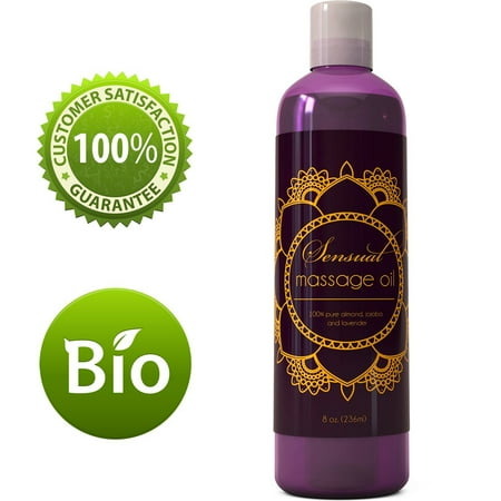 Honeydew Sensual Massage Oil, Relaxing Almond Oil & Jojoba Oil, Natural Skin Care Product, 8