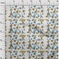 thumbnail image 2 of oneOone Cotton Flex Light Green Fabric Eiffel Tower|Camera & Bag Travel Diy Clothing Quilting Fabric Print Fabric By Yard 40 Inch Wide, 2 of 4