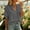 Gray, variant on Womens Frayed Cotton Blouses- Casual Short Sleeve Lightweight Loose Fit V Neck Summer Beach Vacation Shirts Khaki Size 2XL
