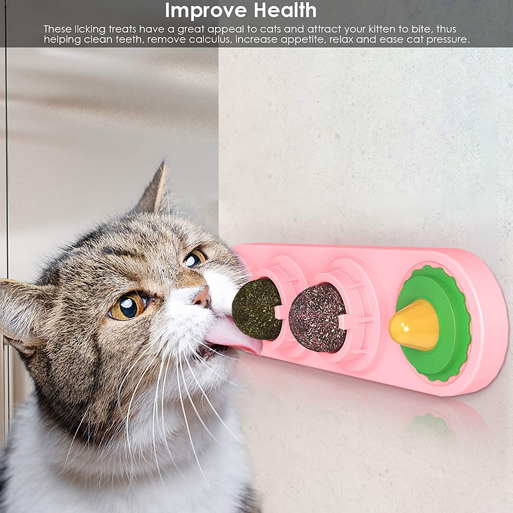 Pet Supplies Gearmax Catnip Toys,Cat Lick Toys with Treat,Licking