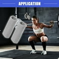 thumbnail image 3 of Vocoste 1 Pair Sweat Absorbing Wrist Sweatbands Athletic Cotton Yarn Latex Silver Tone Gray 8x15cm, 3 of 7