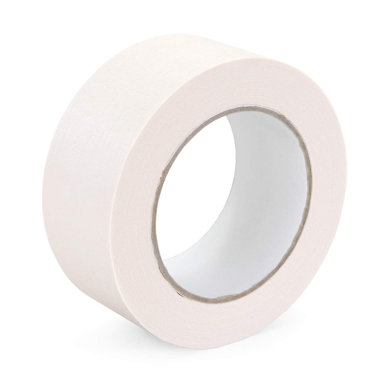 IDL Packaging 12 Rolls of 2" x 60 yards White Masking Tape for General Purpose, Natural Rubber