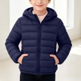 thumbnail image 4 of RYRJJ Kids Girl Boy Winter Hooded Puffer Jackets Lightweight Full Zip Warm Quilted Coats Long Sleeve Padded Outerwear with Pockets, 4 of 9