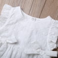 thumbnail image 5 of Gureui Newborn Baby Girls Clothes Cotton Romper Bowknot Sleeveless Lace Flower Hollow Out Jumpsuit Summer Bodysuit, 5 of 7