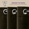 thumbnail image 4 of Subrtex Blackout Curtains 2 Panels Room Darkening Grommet Drapes, Olive Brown, 52"x 63", 4 of 7