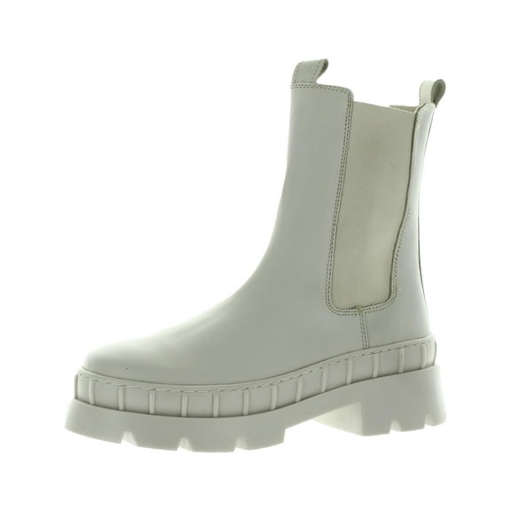Steve Madden Womens Barclay Leather Lugged Sole Chelsea Boots