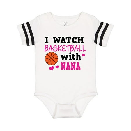 

Inktastic I Watch Basketball with Nana Gift Baby Girl Bodysuit