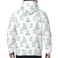 thumbnail image 7 of Honeii Playful Polar Bear Pals Pattern Mens Hoodies Men's Loose Sleeve Sweatshirt,Pullover Hooded Sweatshirt for Men,Essentials Hoodie-XX-Large, 7 of 7