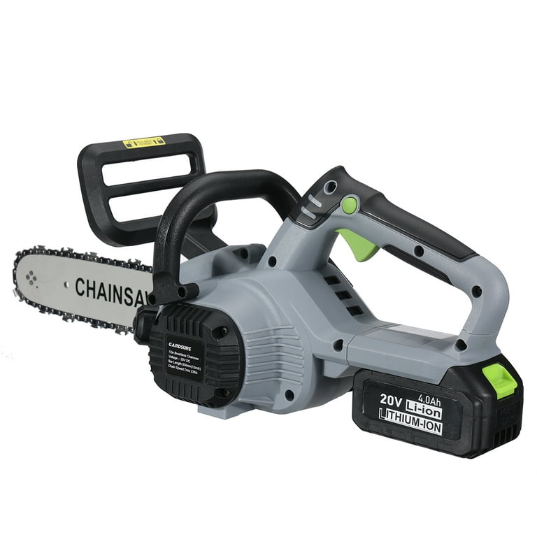 GARDSURE 20V 12 Inch Cordless Chainsaw with One Rechargeable 4.0Ah