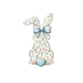 thumbnail image 1 of Cheapark Easter Bunny 2D Wood Door Sign Hanging Wreath Decoration Welcome Sign for Front Door Spring Home Decor, 1 of 6