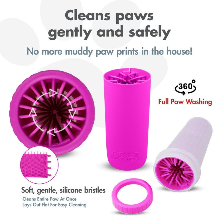 Dexas MudBuster Portable Dog Paw Washer and Cleaner, Large