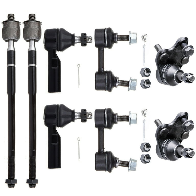 Inner Outer Tie Rod Ends SCITOO 6-Piece Suspension Kit For Chevy