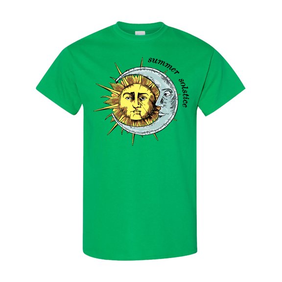 Inktastic Summer Solstice Sun and Moon T-Shirt