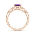 thumbnail image 2 of ANGARA Natural 2.2 Ct. Amethyst Solitaire Ring in 14K Rose Gold for Women (Ring Size: 6.5), 2 of 8