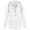 White, variant on Baqcunre Womens Jacket Women's Solid Color Fashion Casual Zipper Button Double Pocket Drawstring Hooded Charge Coat Womens Coats Rain Jacket Women Winter Jackets for Women Black L