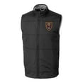 thumbnail image 2 of Men's-Cutter & Buck  Black Real Salt Lake Stealth Hybrid Quilted Windbreaker Full-Zip Vest, 2 of 3