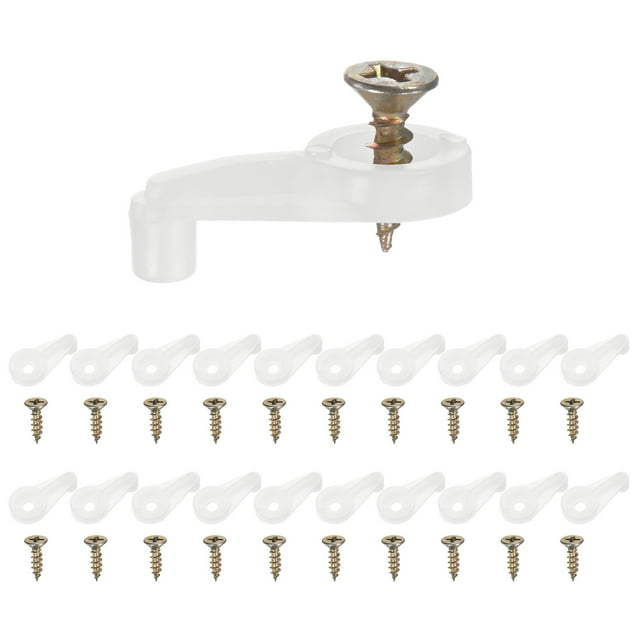 Uxcell 50 Clips de Retenue en Verre avec Vis Type Boule 4mm pour Armoire Translucide