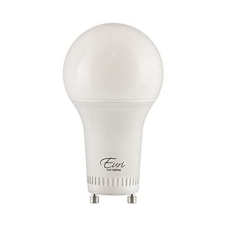 

Euri Lighting EA19-14W1100eGV LED Multi-Volt 120-277V A19 14W (100W Equivalent) 3000K (Soft White) GU24 Base Damp Rated UL & Energy Star 3YR 15K HR Warranty
