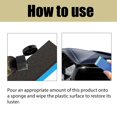 thumbnail image 5 of Restaurador de Plásticos Automotrices Homonth, Agente para Limpieza y Brillo de Tableros e Interiores, Kit de Mantenimiento con Aplicador de Esponja para Molduras de Vehículos, 5 of 5