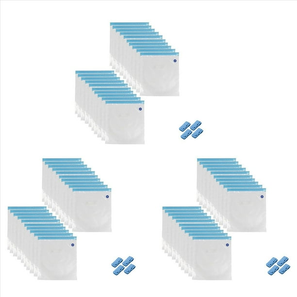 60x Bolsas de Vacío para Consumibles de Impresora 3D, 30 X 34 cm, Bolsas de Compresión Al Vacío Reutilizables para Almacenamiento de Filamentos de Impresora 3D
