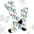 thumbnail image 6 of WKSCLPAI 67 Socks Funny Meme Mason Novelty Six Seven Crew Socks for Boys Girls Novelty 6 7 Baseball Socks for Men Women Unique Gifts(One Size Fits Most, Style A), 6 of 7