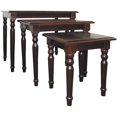 thumbnail image 1 of 3-Piece Wooden Nesting Table Set, Dark Cherry finish, 1 of 2