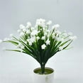 thumbnail image 3 of Bearachild La flor plástica artificial deja la decoración floral del hogar de los bonsais de 7 ramas Decoración blanco, 3 of 4