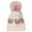 White, variant on Splozh Toddler Beanie Kids Winter Hats Infant Double Layered Thickened Cute Jacquard Heart Shaped Knitted Hat for Toddler Pink,One Size