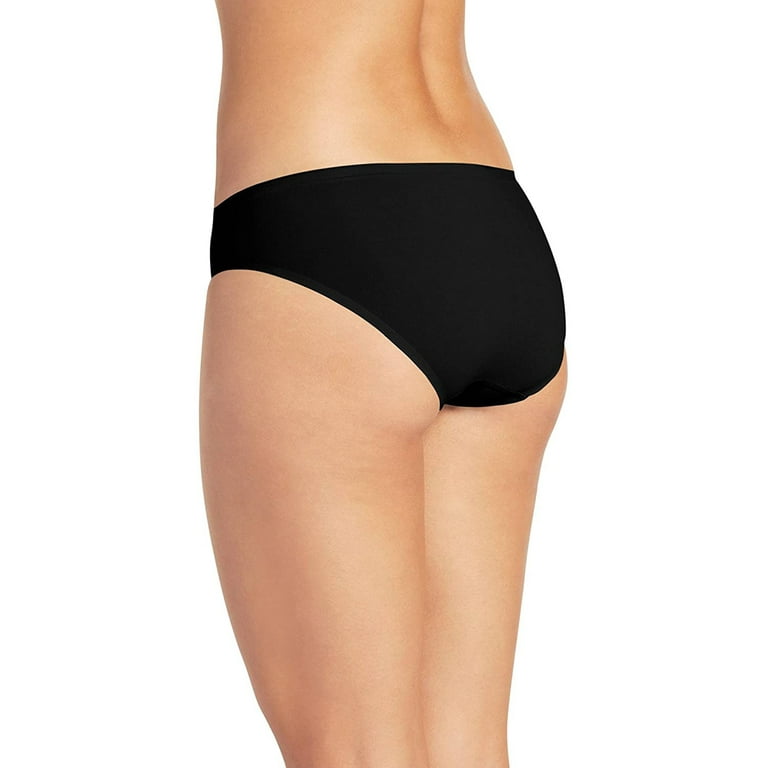 Jockey Women's Underwear Seamfree Air Bikini, Black, X-Large 