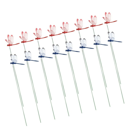 Zehuanyu  24 Pcs Dragonflies Garden Ornaments Wind Chimes Outdoor Dragonfly