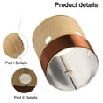 thumbnail image 2 of Mosiee 2 Pcs 25.5Mm-75.5Mm Fil de Cuivre Rond à 2 Couches Pièces de Réparation de Bobine Vocale Accessoire de Bobine Vocale pour Subwoofer 8/10/12/15 Pouces, 2 of 9