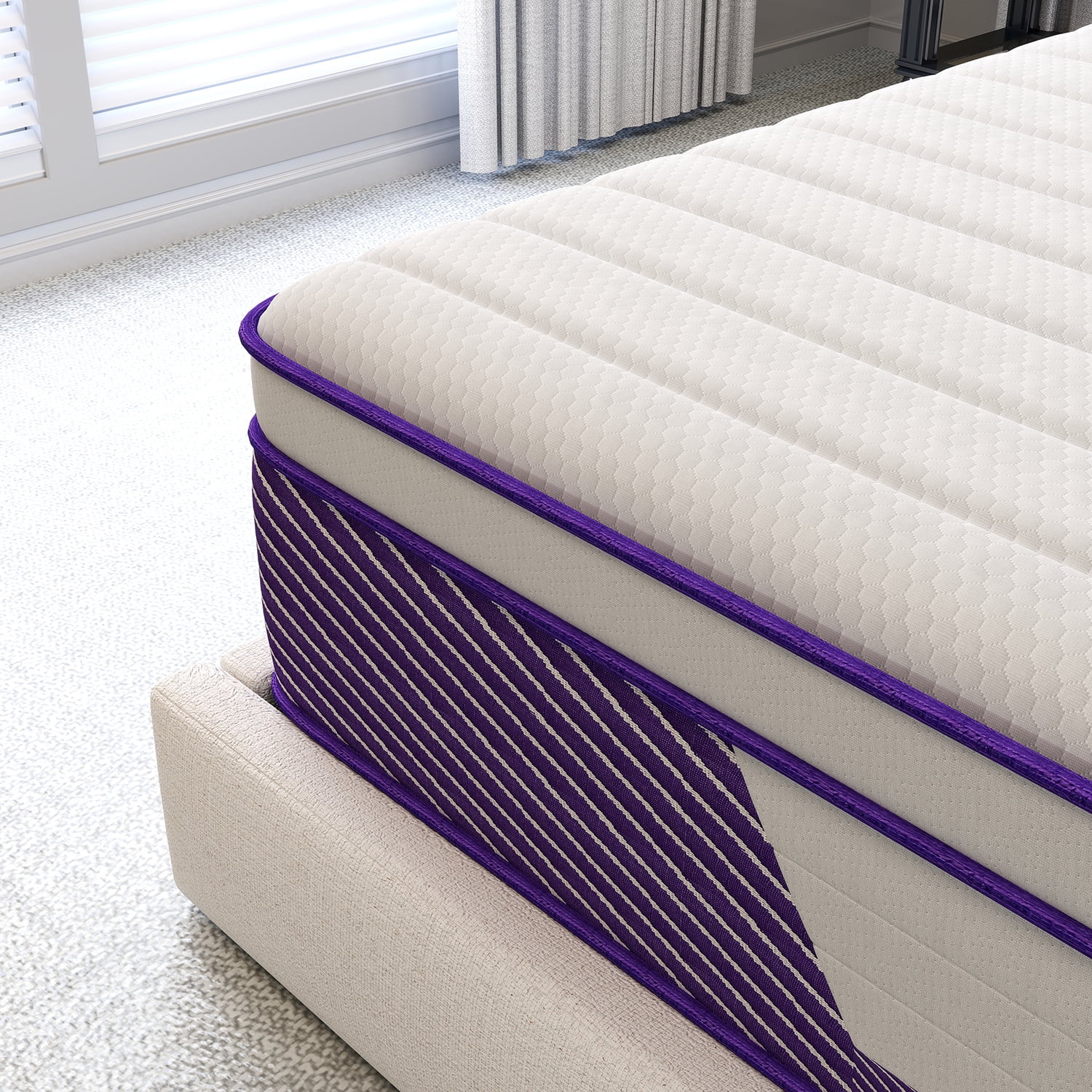 12 inch Twin Mattress,Hybrid Mattresses Medium Firm in a Box