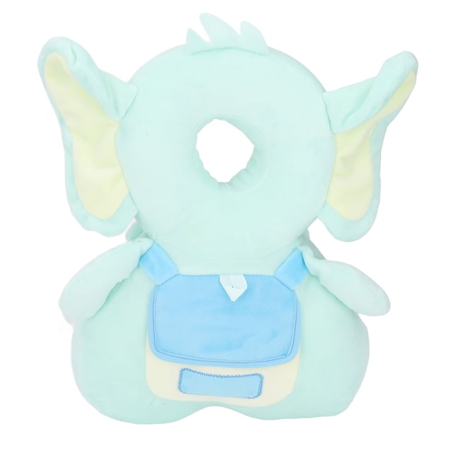 Mochila con cojín para la cabeza del bebé, almohada anticaída, suave y resistente, con forma de pequeño elefante, almohadilla protectora para bebé