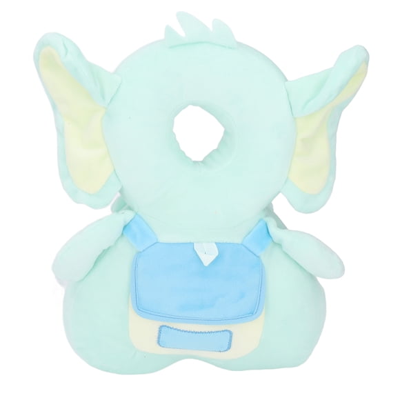 Mochila con cojín para la cabeza del bebé, almohada anticaída, suave y resistente, con forma de pequeño elefante, almohadilla protectora para bebé