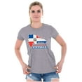 thumbnail image 3 of Dominican Pride Parade Country Flag Womens Slim Fit Graphic Tee Brisco Brands L, 3 of 5
