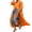 Orange, variant on Women's Maxi Shirt Dresses Long Sleeve Lapel Button Down Plus Size Long Tunic Tops Causal Sun Proteciton Summer Beach Vacation Cover Ups Green XXXXXL