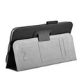 thumbnail image 5 of Samsung Galaxy Tab 4 8.0 Case (Black) - Slim Fit Folio Synthetic Leather Smart Cover Stand for Samsung Galaxy Tab 4 8-Inch Tablet with Auto Sleep & Wake Function, Elastic Hand Strap and Stylus Holder, 5 of 8