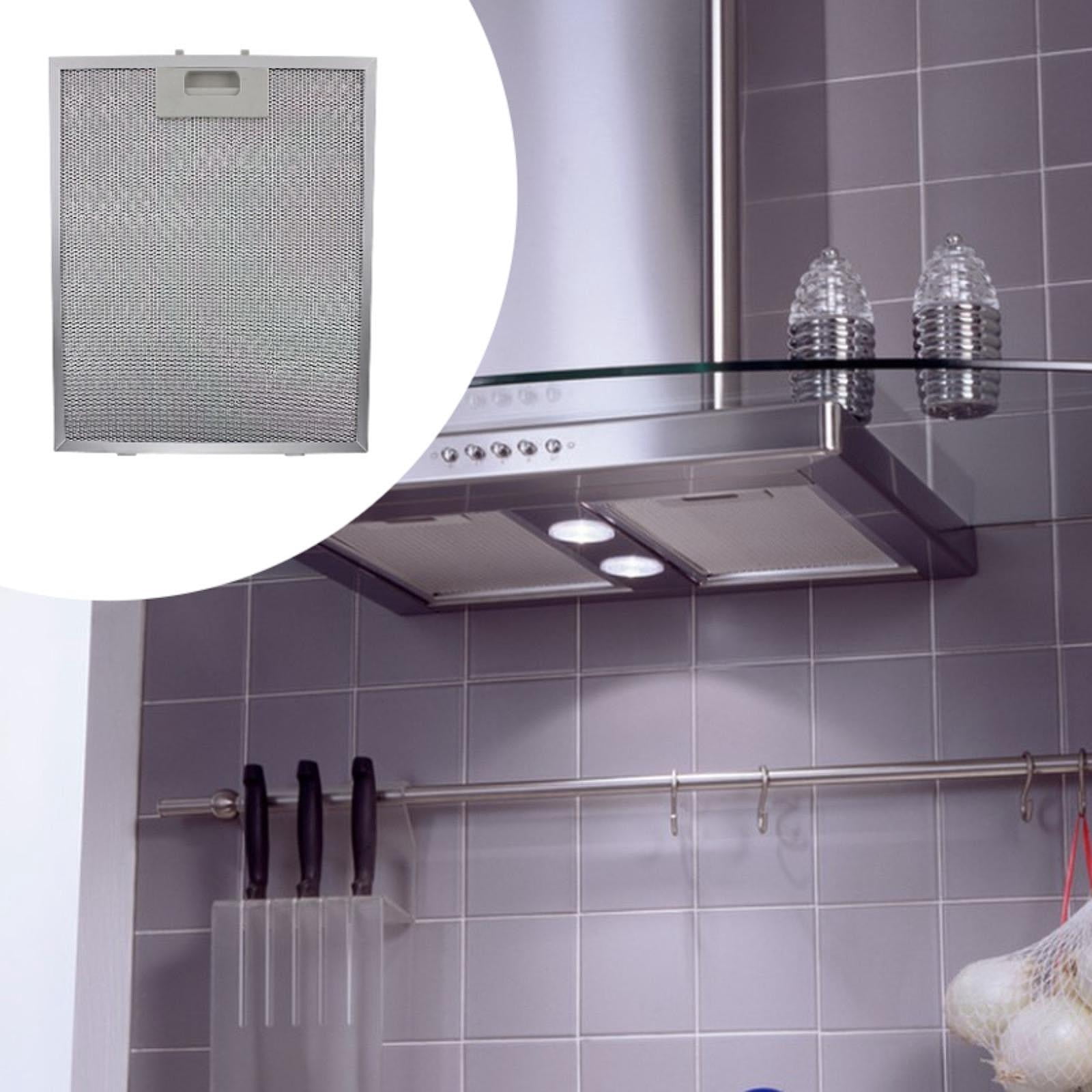 2 Pieces Range Hood Filters Grease Filter Kitchen Oil Filters Reusable Aluminum Mesh for Home Restaurant Kitchens