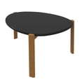thumbnail image 6 of Manhattan Comfort Gales End Table and Coffee Table with Solid Wood Legs in Black, 6 of 12