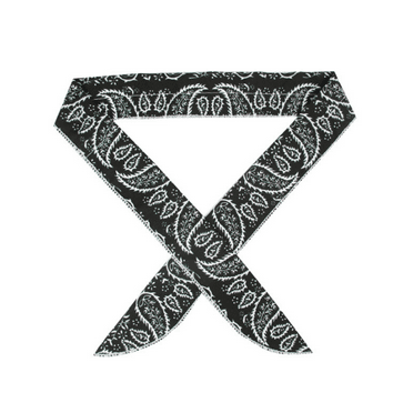 AUQ Cooling Towels with Leaf-Pattern,Outdoor Ice Pack Head Scarf,Summer Ice Bandana,Black