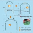 thumbnail image 3 of Arco de jardín al aire libre negro Arco de jardín de metal estable y elegante Fácil de instalar Arco de jardín de hierro Arco de jardín para plantas trepadoras para bodas, 3 tamaños ( Size : 140x40x240cm/55.1x15 esquí esquí Gafas de esquí, 3 of 5