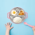 thumbnail image 4 of Miangastore 1 Pce Assiette en Acier Inoxydable pour Enfants Assiette de Nourriture Assiette de Rangement pour Aliments, 4 of 8