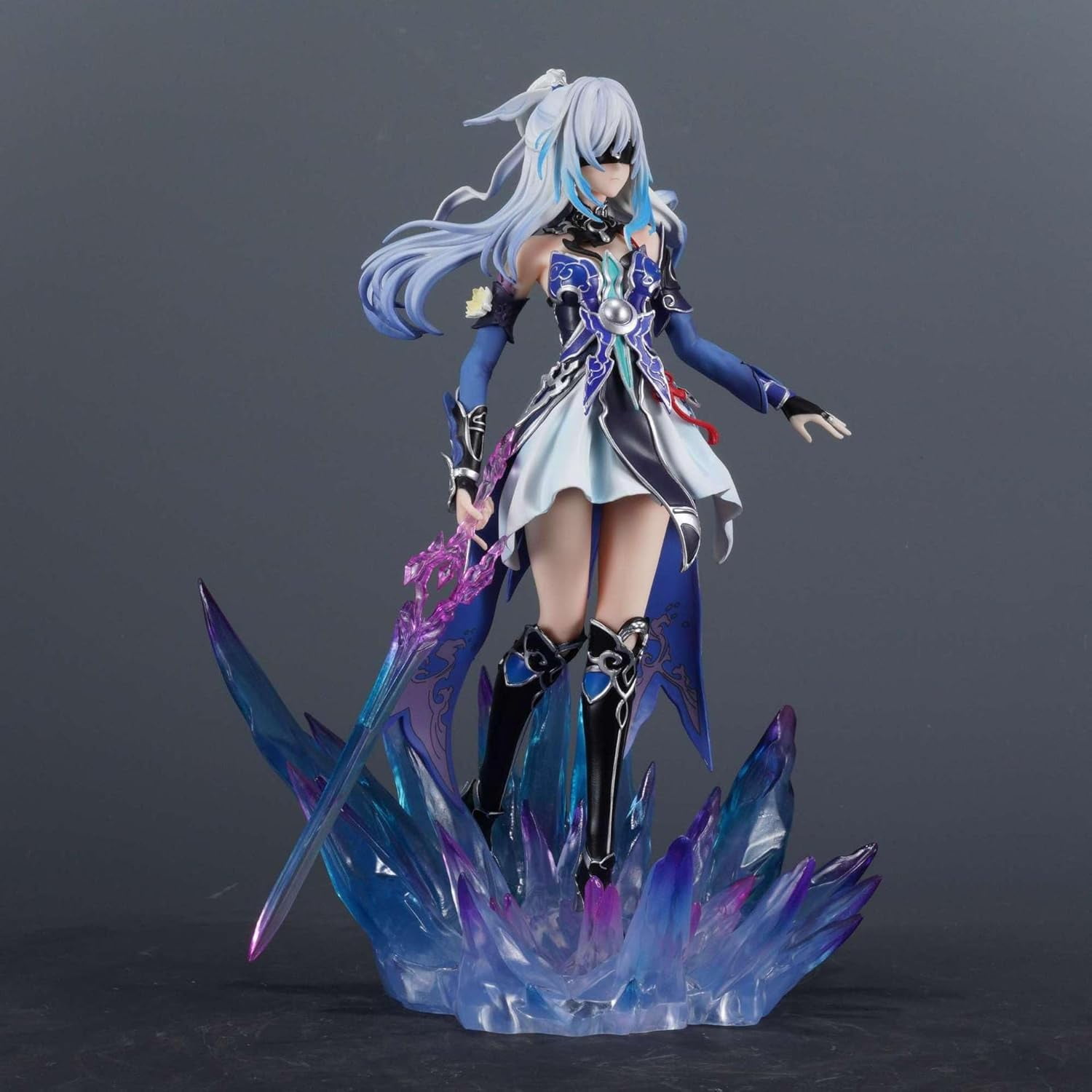 Jingliu Figure Holding A Sword Jingliu Figurine 29cm/11.4inch PVC Handmade Anime Manga Game Character Model Figures Statue Collectible Craft Gift