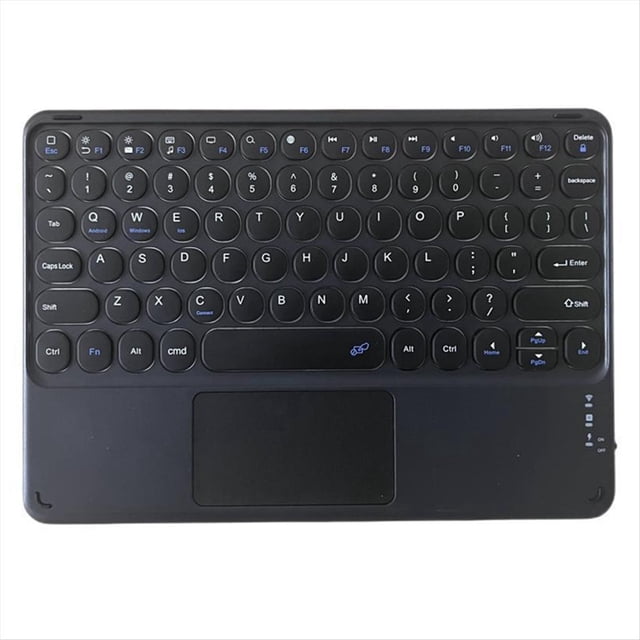 Teclado Inalámbrico Bluetooth Mini 78 Teclas Gaming Office Teclado Recargable Panel Táctil para Pad PC Tablet Negro